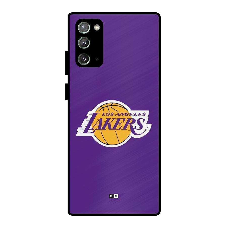 Lakers Angles Metal Back Case for Galaxy Note 20