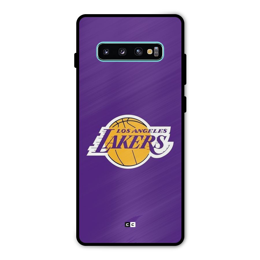 Lakers Angles Metal Back Case for Galaxy S10 Plus