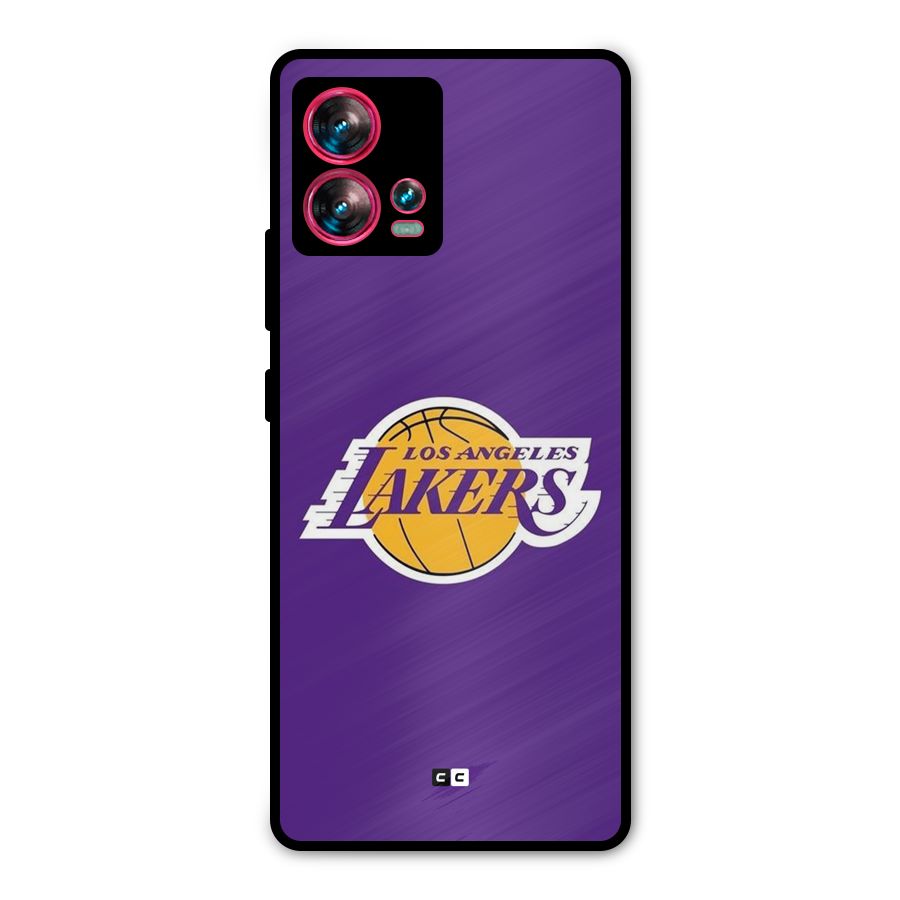Lakers Angles Metal Back Case for Motorola Edge 30 Fusion