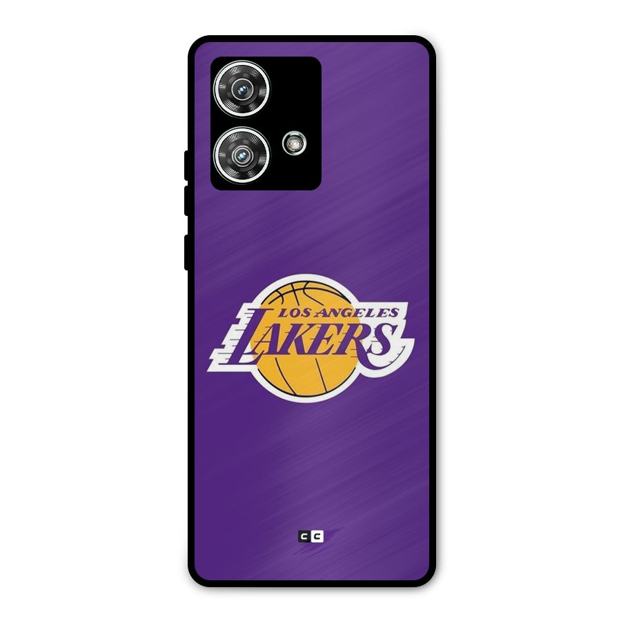 Lakers Angles Metal Back Case for Motorola Edge 40 Neo