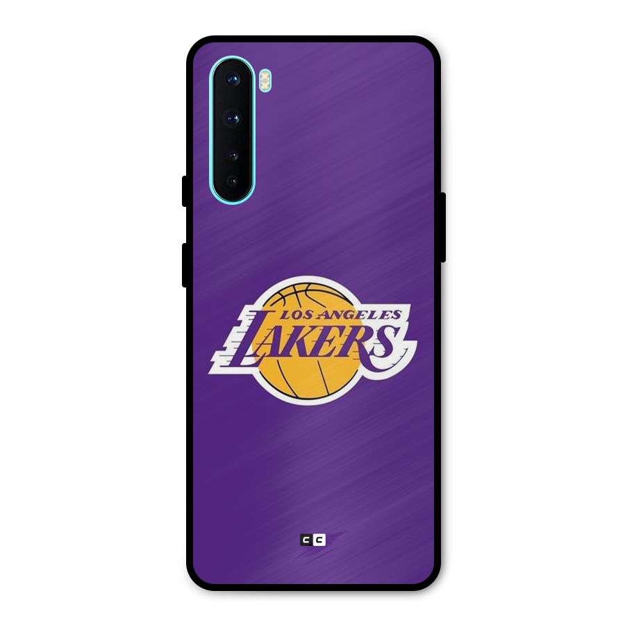 Lakers Angles Metal Back Case for OnePlus Nord