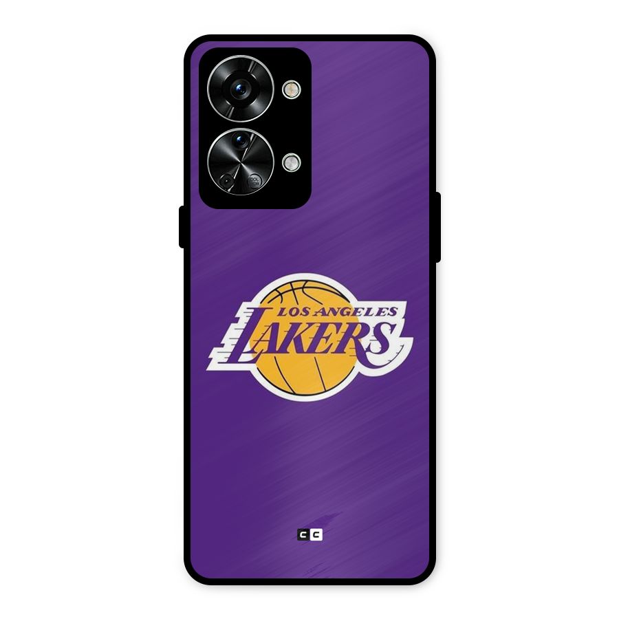 Lakers Angles Metal Back Case for OnePlus Nord 2T