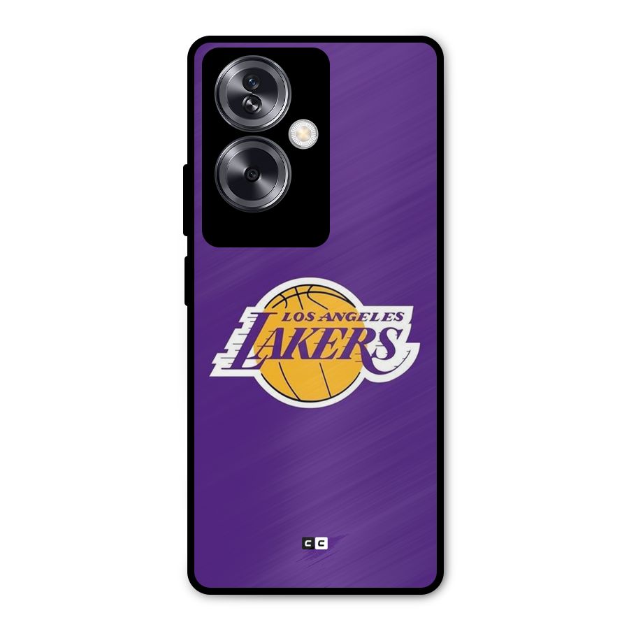 Lakers Angles Metal Back Case for Oppo A79 5G