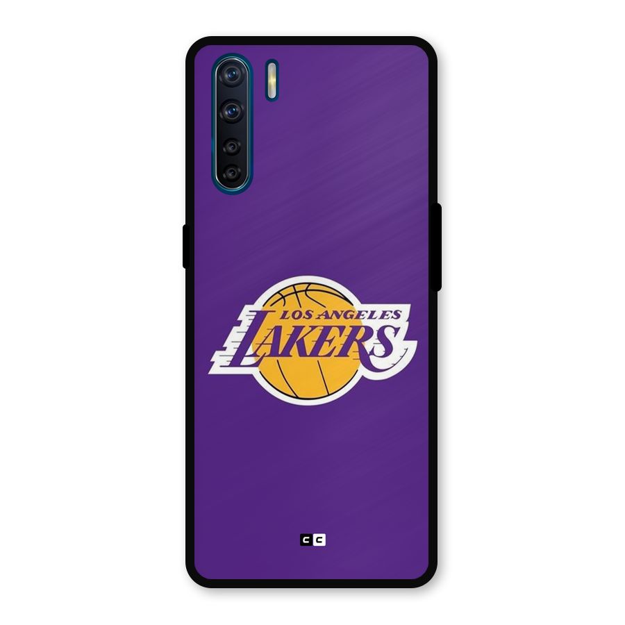Lakers Angles Metal Back Case for Oppo F15