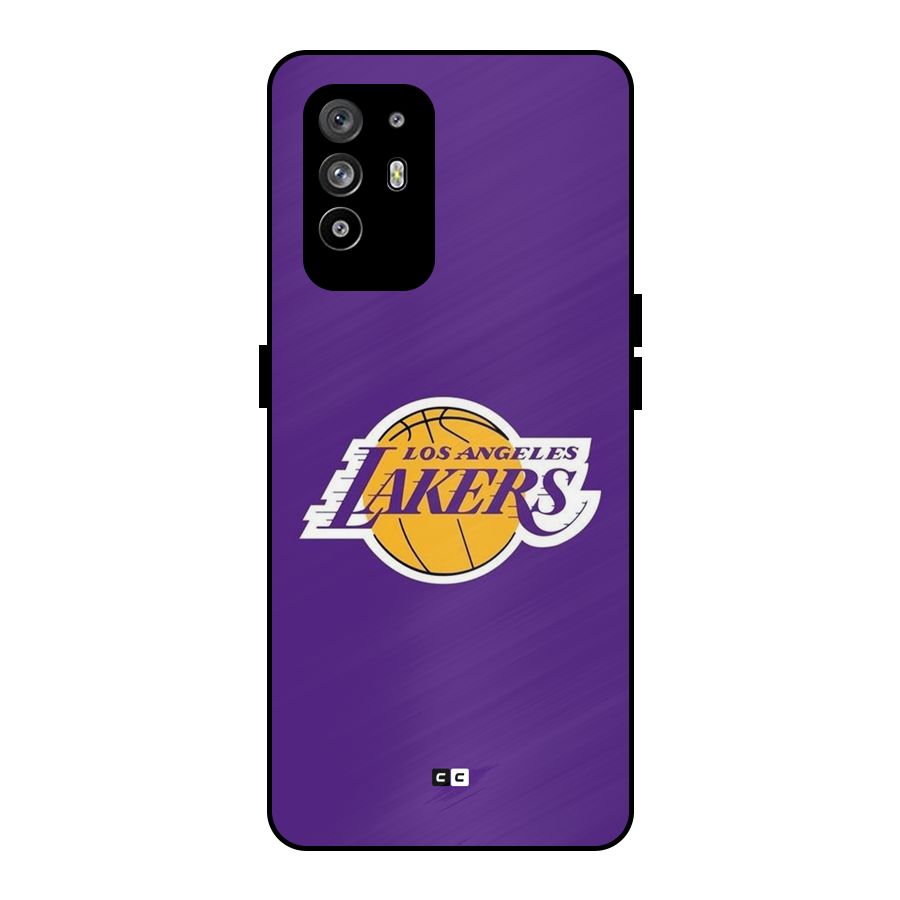 Lakers Angles Metal Back Case for Oppo F19 Pro Plus 5G