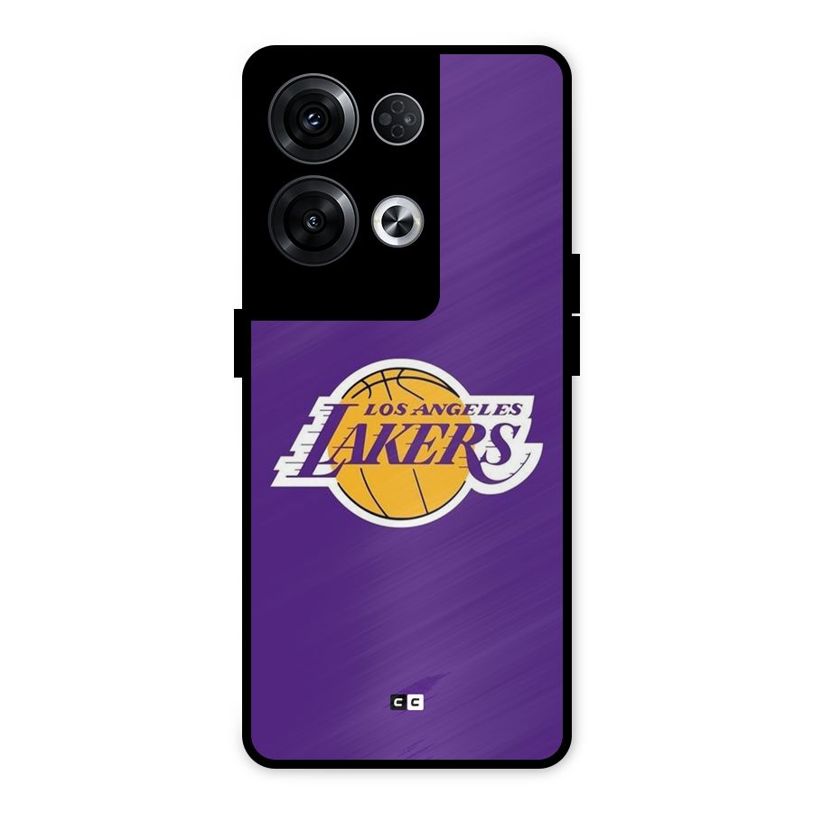 Lakers Angles Metal Back Case for Oppo Reno8 Pro 5G