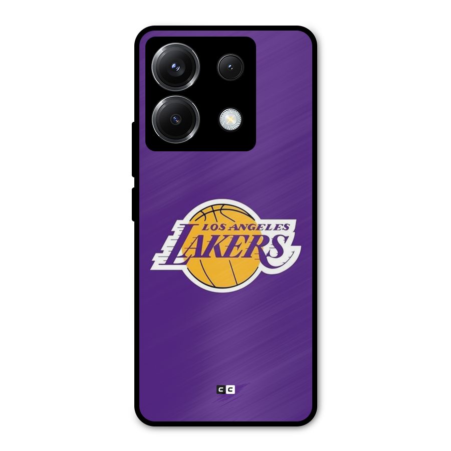 Lakers Angles Metal Back Case for Poco X6
