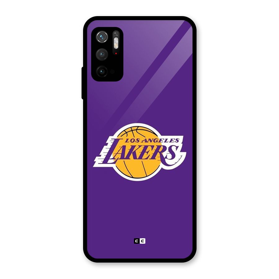 Lakers Angles Metal Back Case for Redmi Note 10T 5G