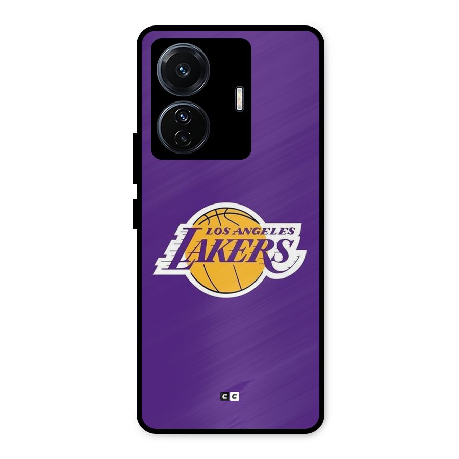 Lakers Angles Metal Back Case for Vivo T1 Pro