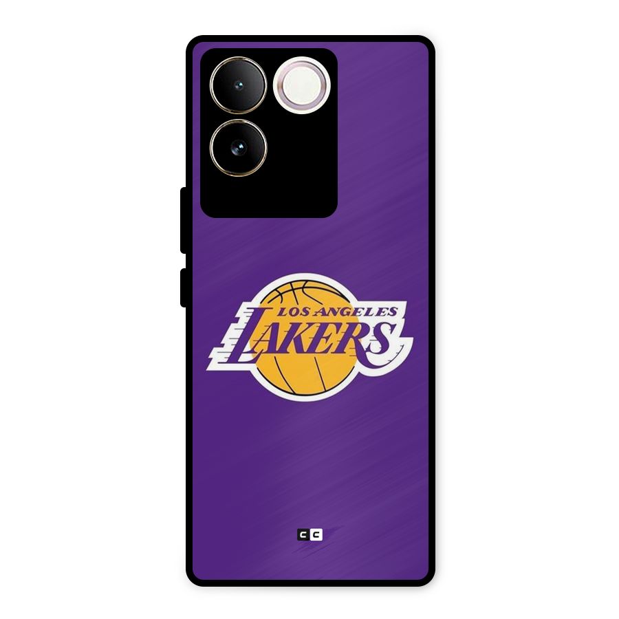 Lakers Angles Metal Back Case for Vivo T2 Pro