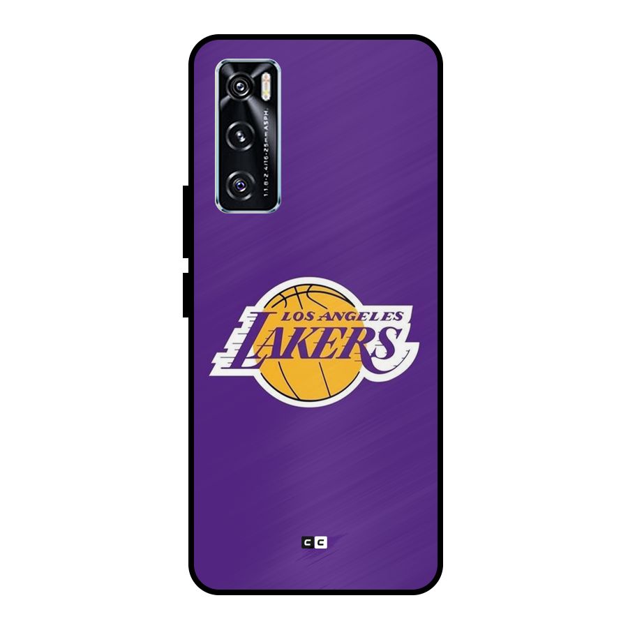 Lakers Angles Metal Back Case for Vivo V20 SE