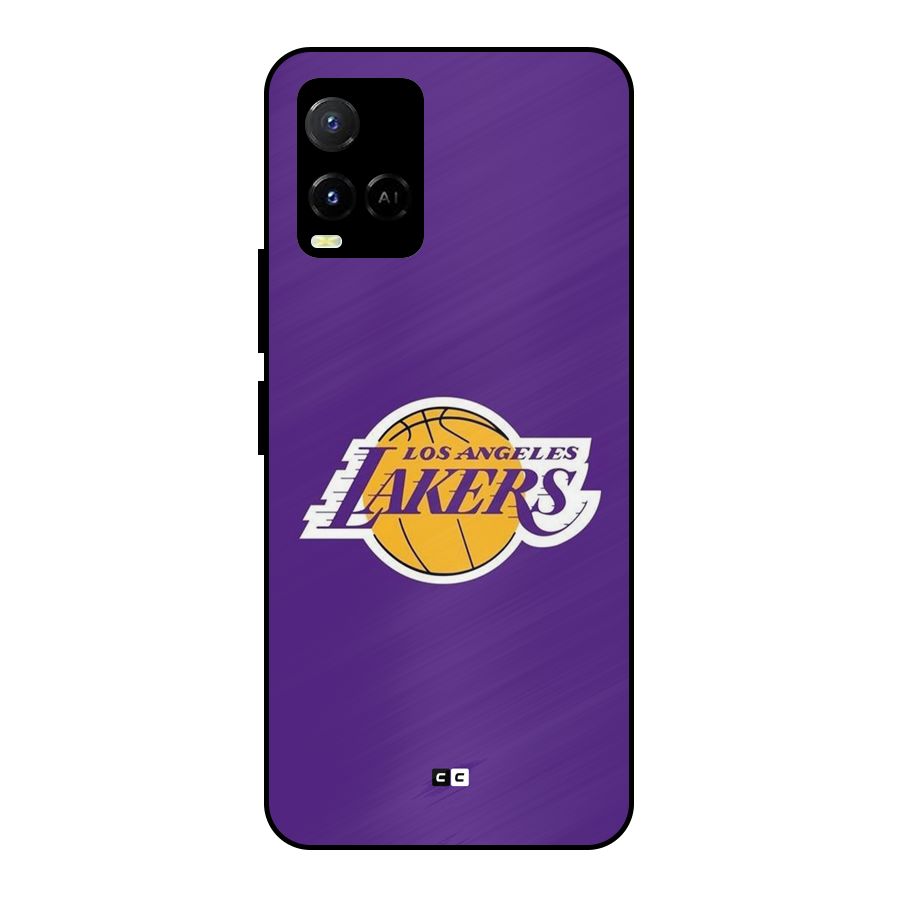 Lakers Angles Metal Back Case for Vivo Y33s