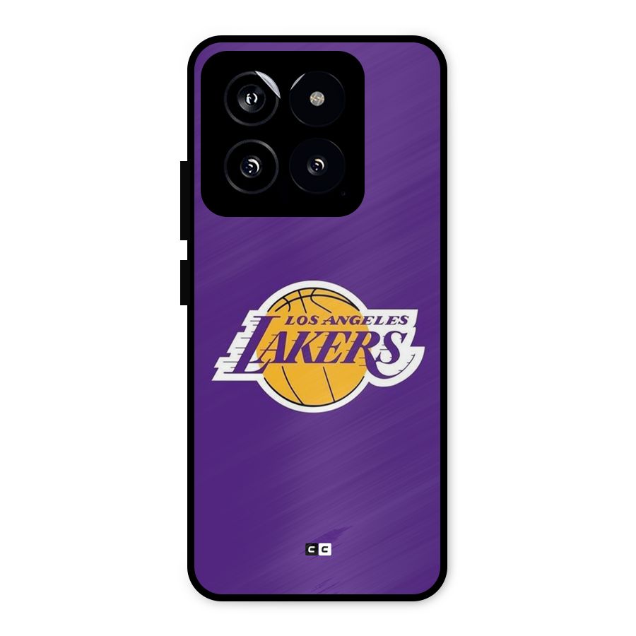 Lakers Angles Metal Back Case for Xiaomi 14