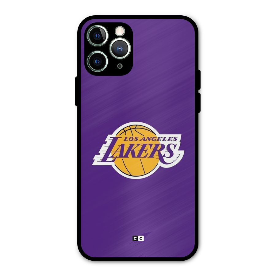 Lakers Angles Metal Back Case for iPhone 11 Pro Max