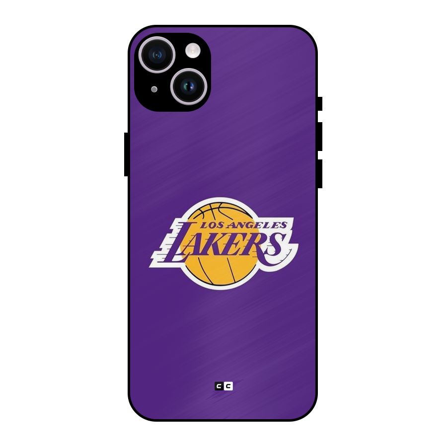 Lakers Angles Metal Back Case for iPhone 14 Plus