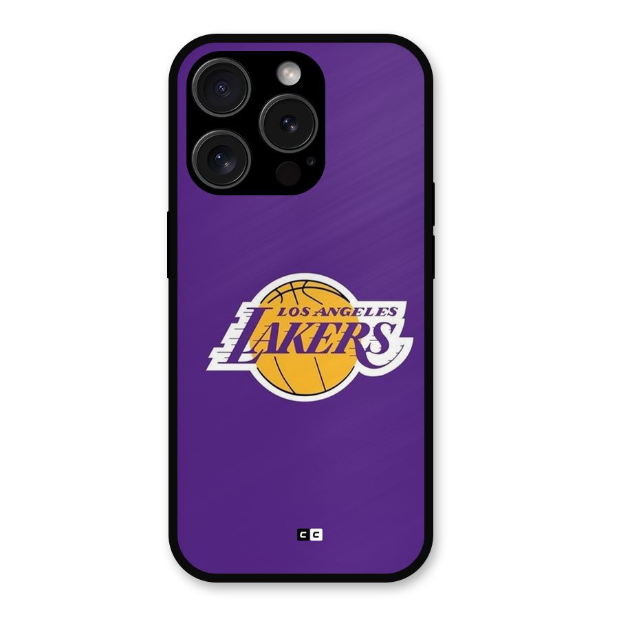Lakers Angles Metal Back Case for iPhone 15 Pro