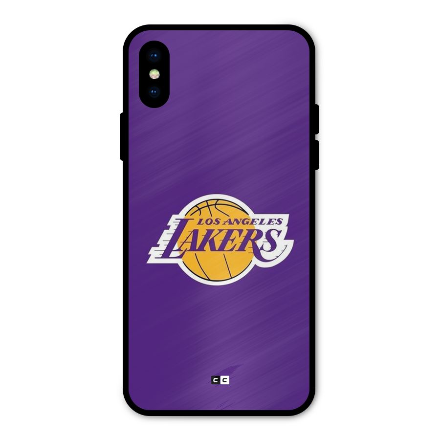 Lakers Angles Metal Back Case for iPhone X