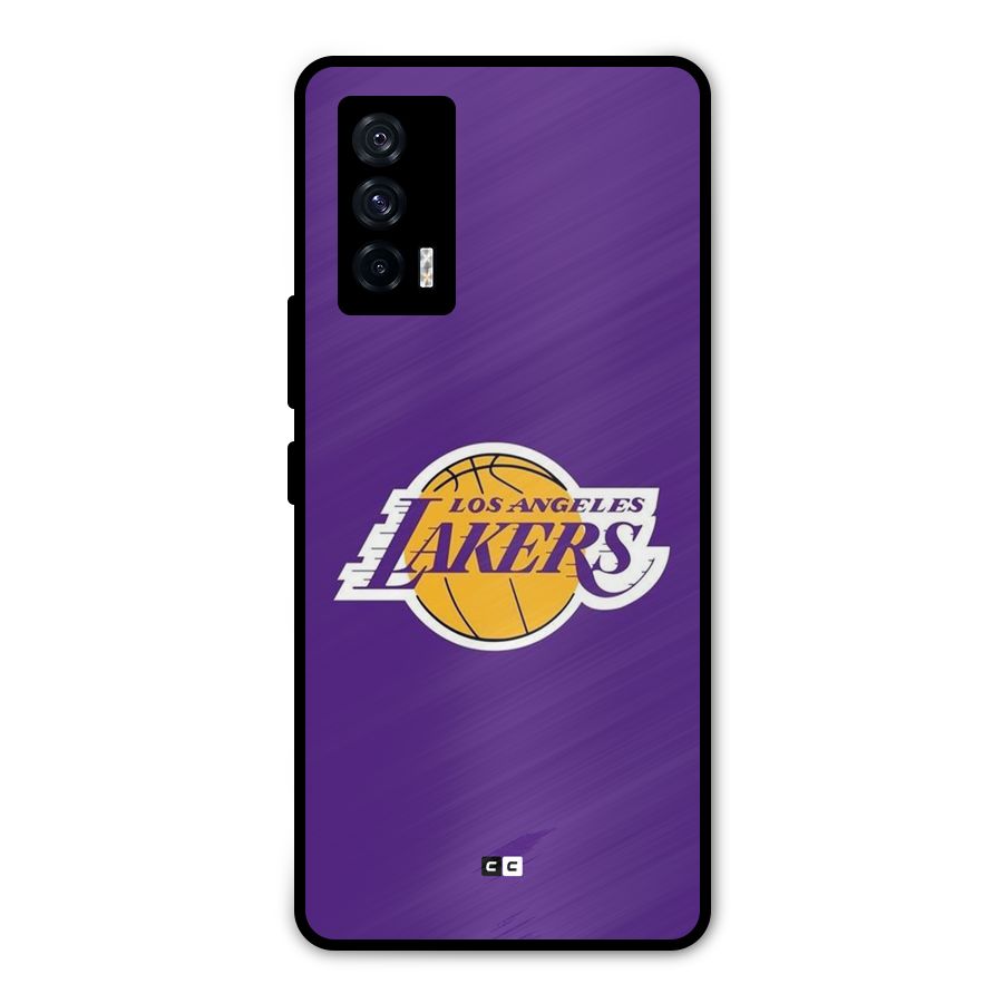 Lakers Angles Metal Back Case for iQOO 7 5G