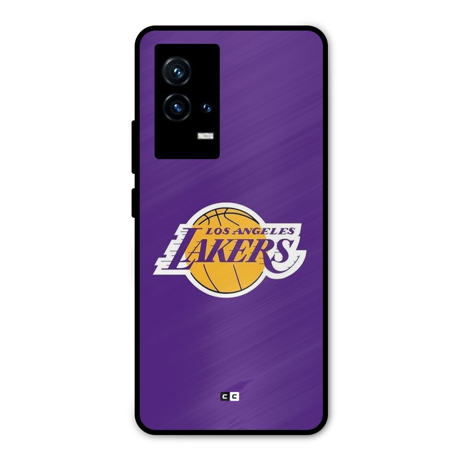 Lakers Angles Metal Back Case for iQOO 9 5G