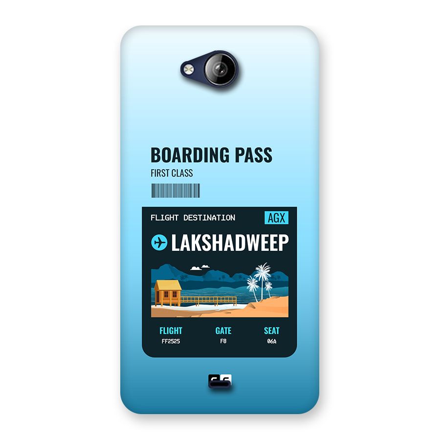 Lakshadweep Boarding Pass Back Case for Canvas Play Q355