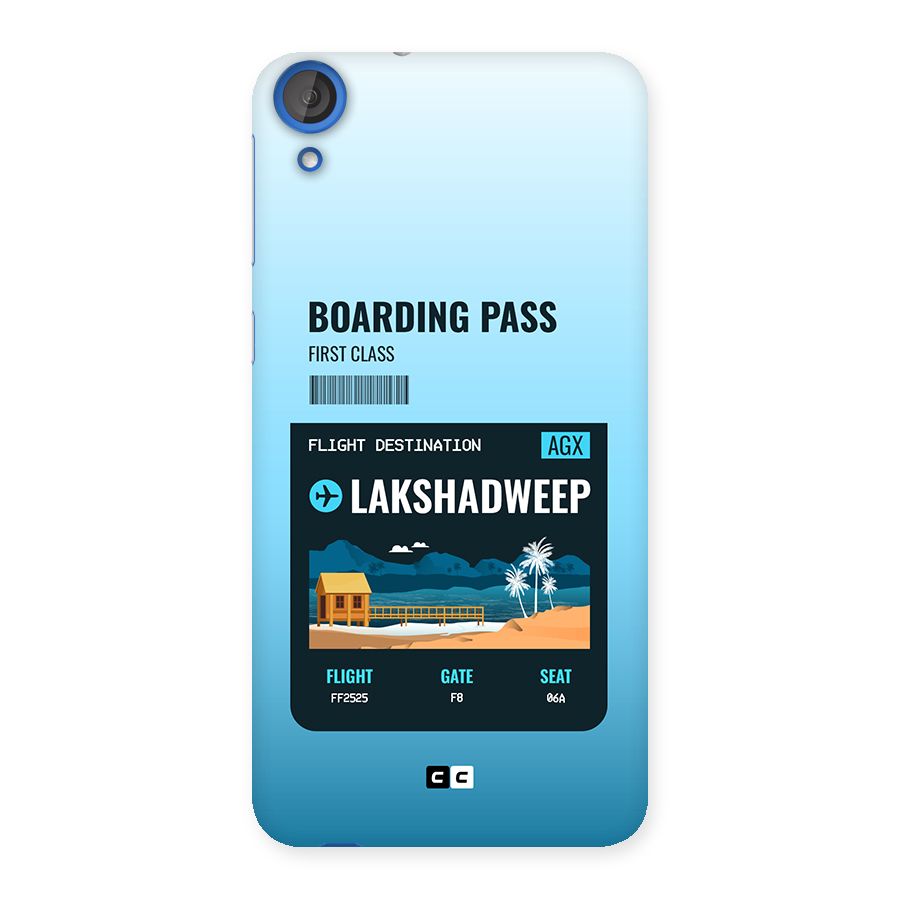 Lakshadweep Boarding Pass Back Case for Desire 820