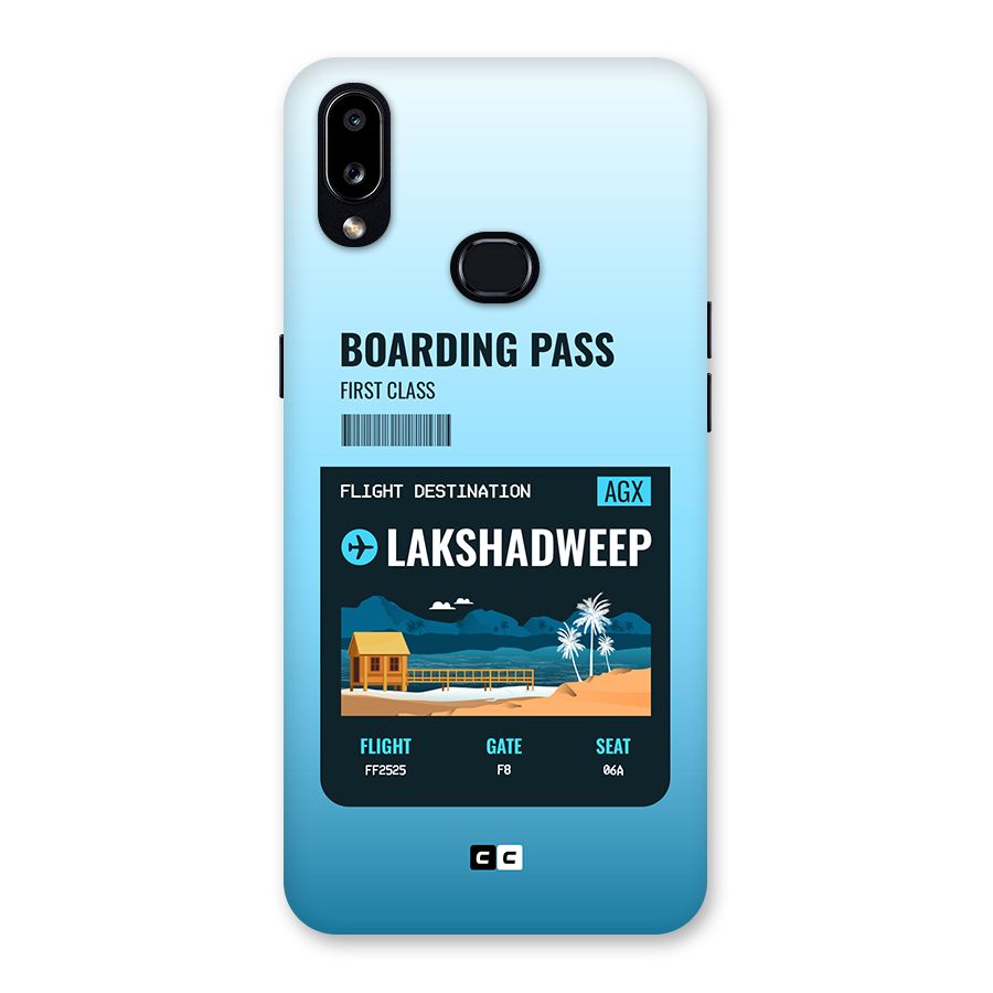 Lakshadweep Boarding Pass Back Case for Galaxy A10s