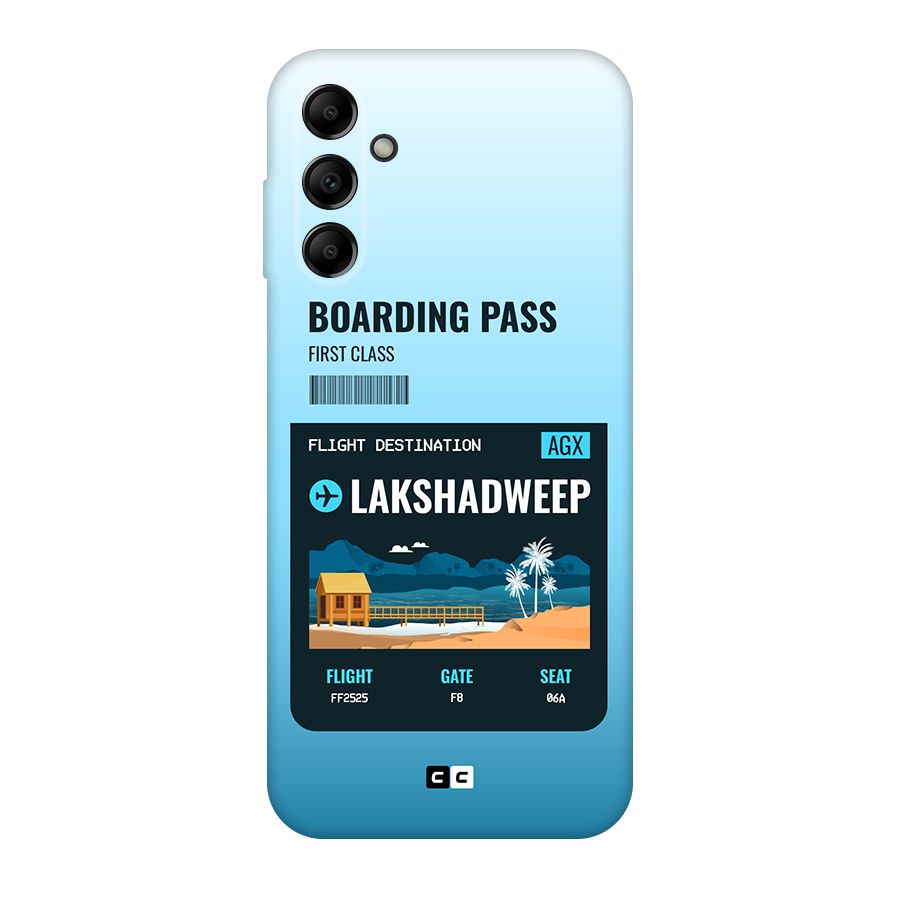 Lakshadweep Boarding Pass Back Case for Galaxy A14 5G