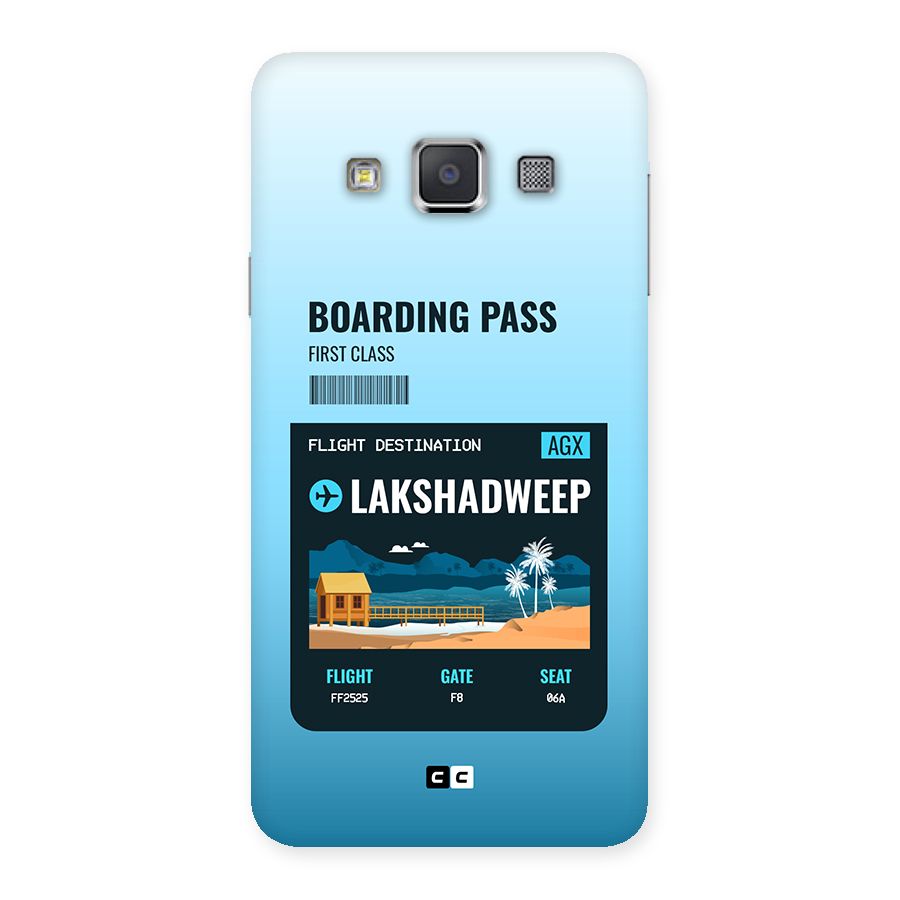 Lakshadweep Boarding Pass Back Case for Galaxy A3
