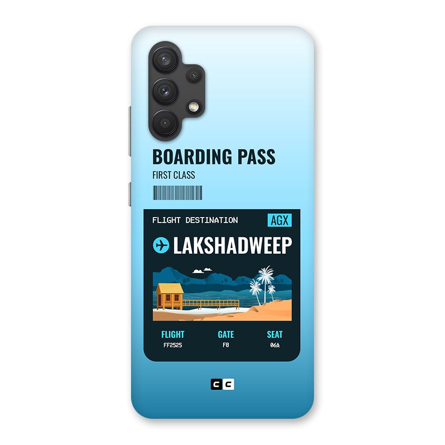 Lakshadweep Boarding Pass Back Case for Galaxy A32