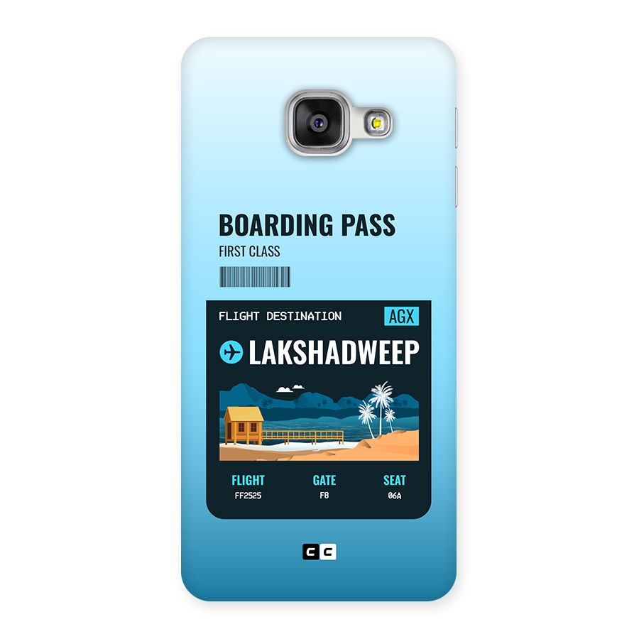 Lakshadweep Boarding Pass Back Case for Galaxy A3 (2016)