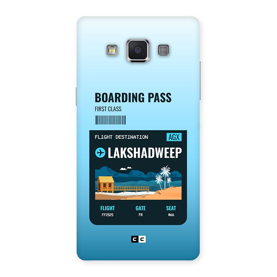 Lakshadweep Boarding Pass Back Case for Galaxy A5
