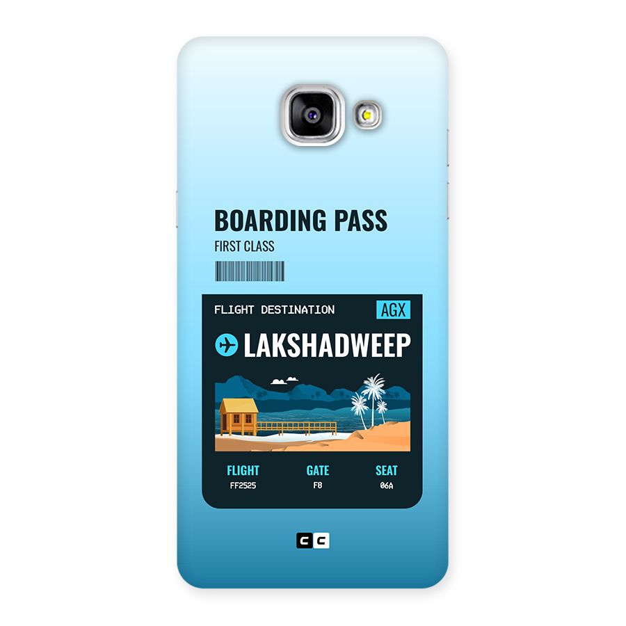 Lakshadweep Boarding Pass Back Case for Galaxy A5 (2016)