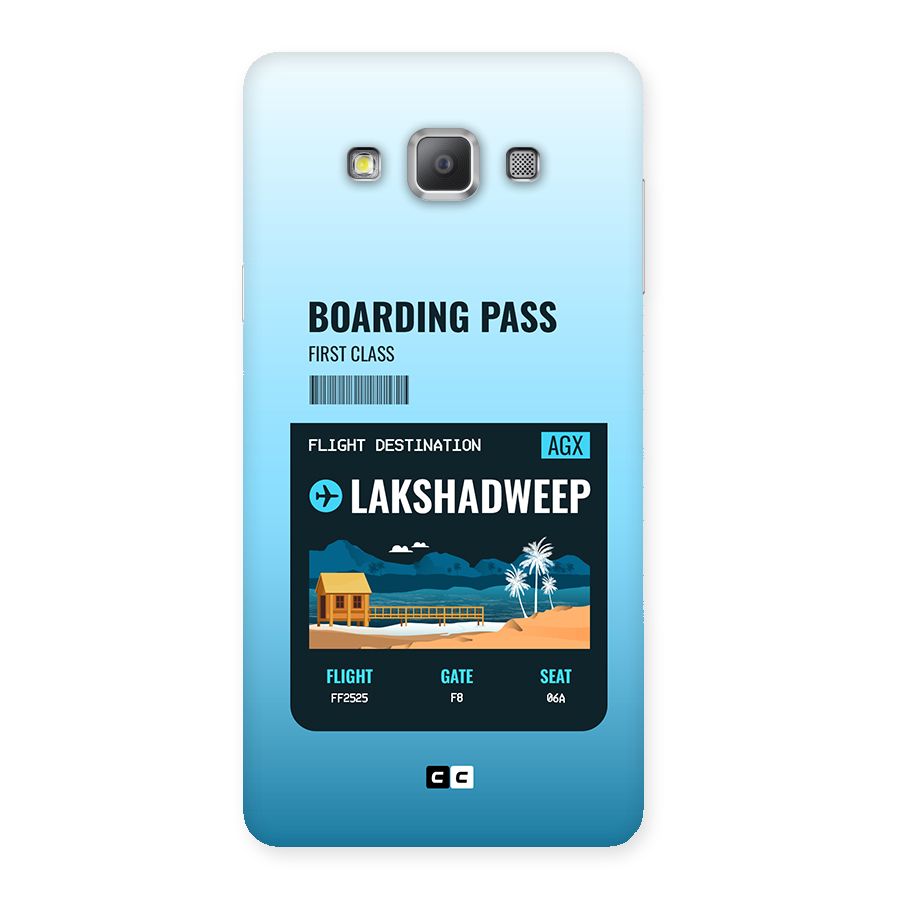 Lakshadweep Boarding Pass Back Case for Galaxy A7