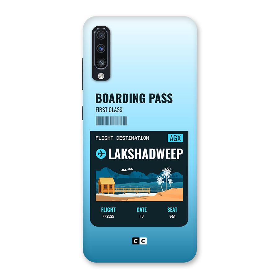 Lakshadweep Boarding Pass Back Case for Galaxy A70s
