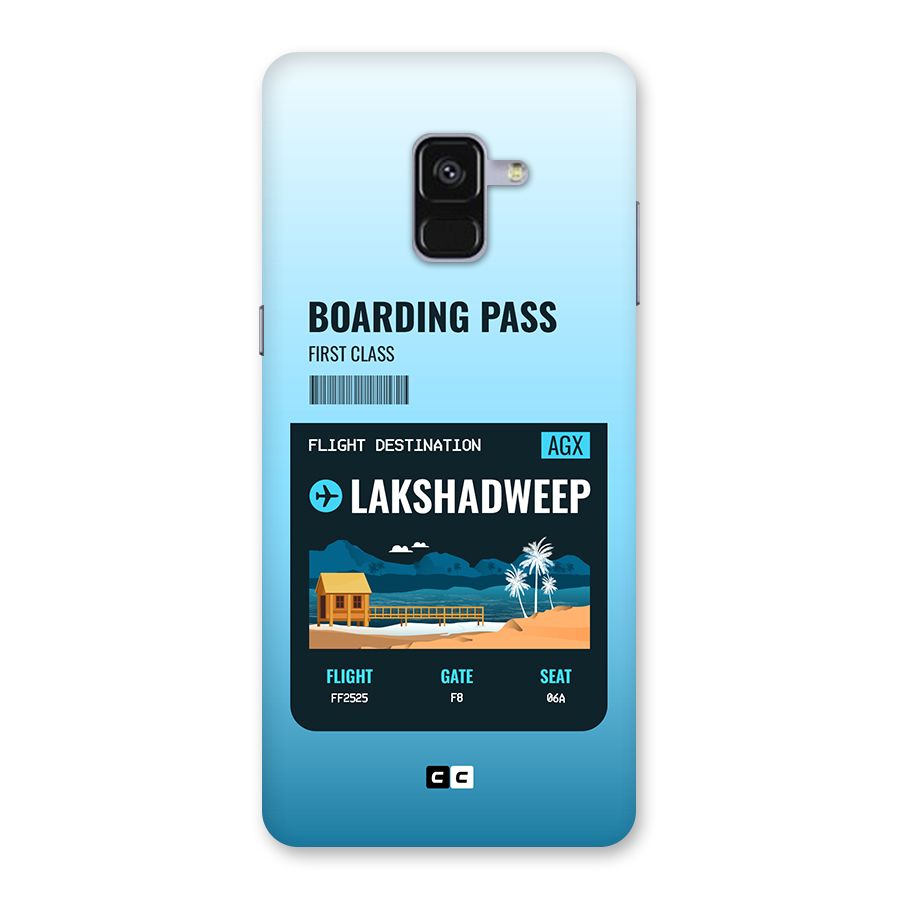 Lakshadweep Boarding Pass Back Case for Galaxy A8 Plus