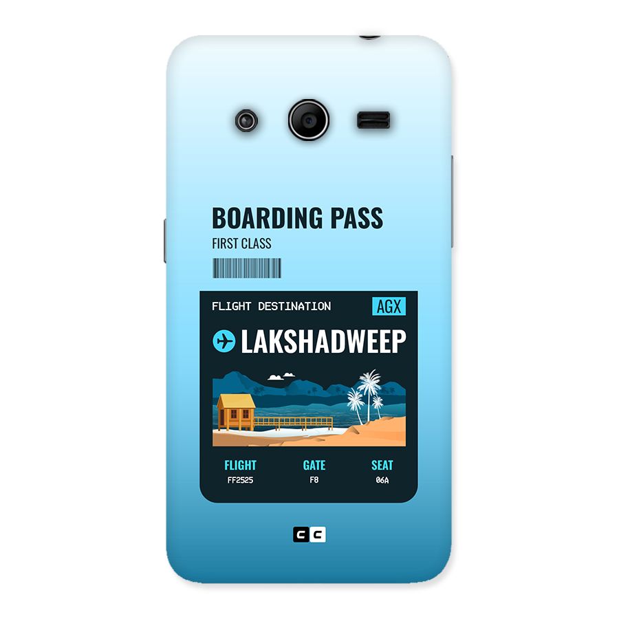 Lakshadweep Boarding Pass Back Case for Galaxy Core 2