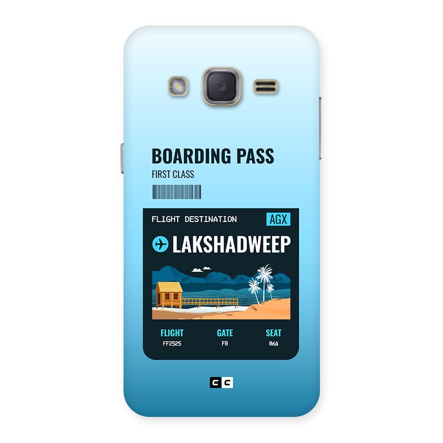 Lakshadweep Boarding Pass Back Case for Galaxy J2