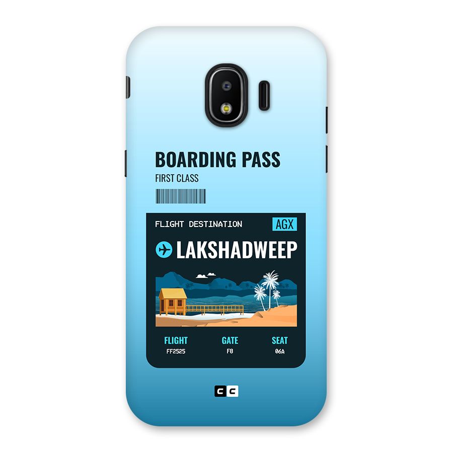 Lakshadweep Boarding Pass Back Case for Galaxy J2 Pro 2018