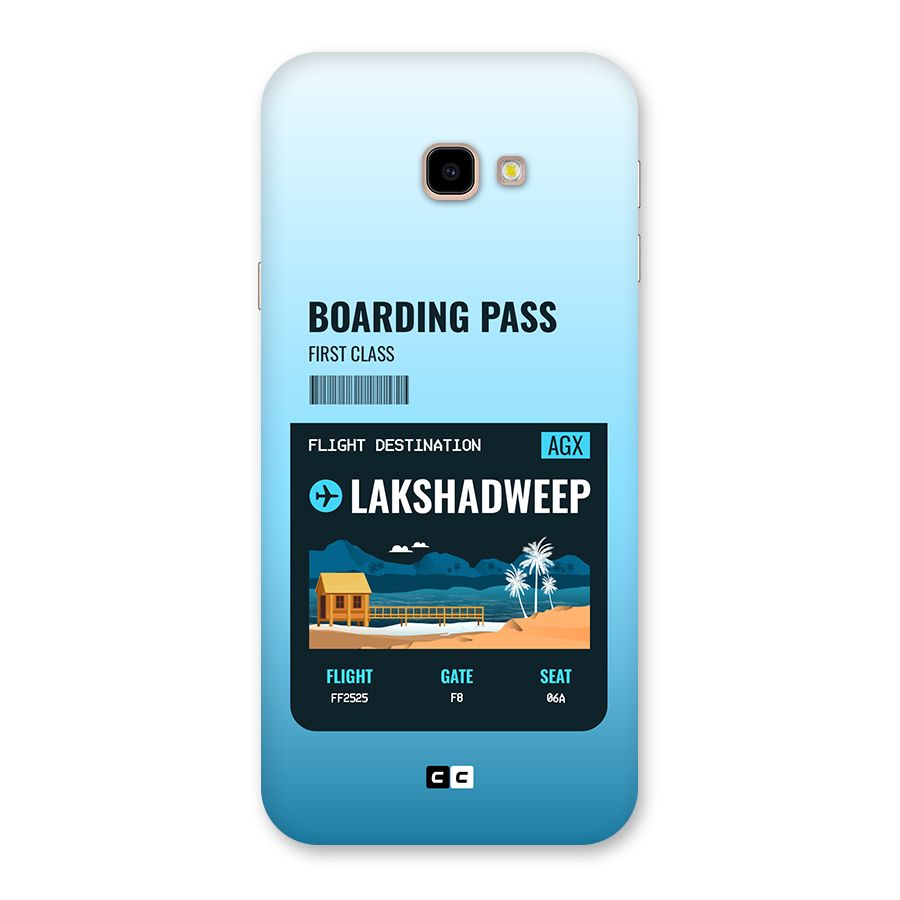 Lakshadweep Boarding Pass Back Case for Galaxy J4 Plus