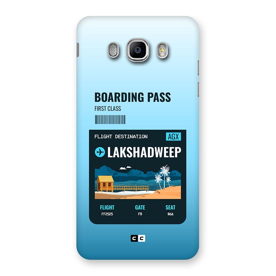 Lakshadweep Boarding Pass Back Case for Galaxy J5 2016
