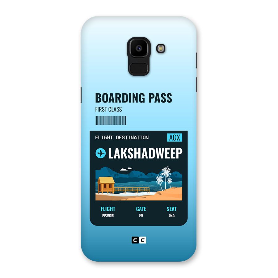 Lakshadweep Boarding Pass Back Case for Galaxy J6