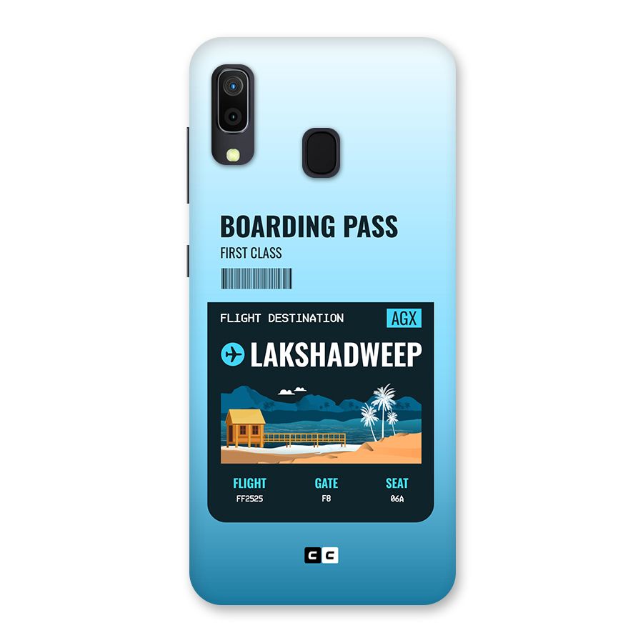 Lakshadweep Boarding Pass Back Case for Galaxy M10s