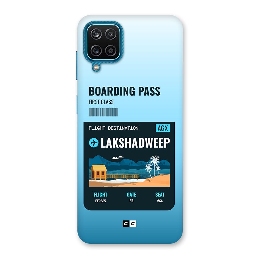 Lakshadweep Boarding Pass Back Case for Galaxy M12