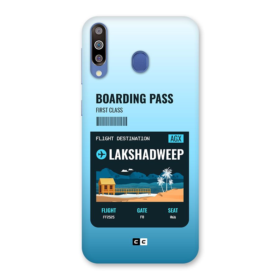 Lakshadweep Boarding Pass Back Case for Galaxy M30