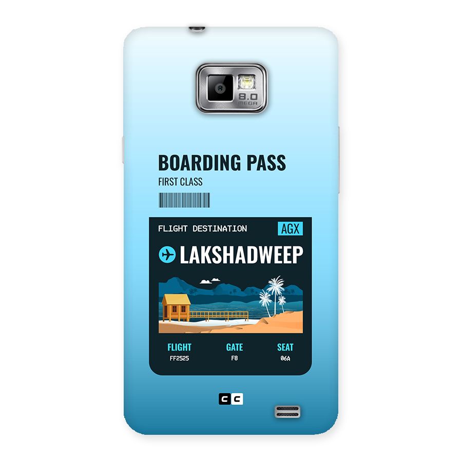 Lakshadweep Boarding Pass Back Case for Galaxy S2
