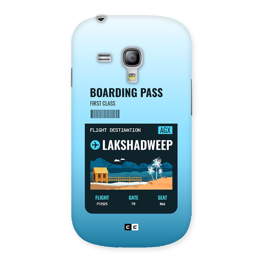 Lakshadweep Boarding Pass Back Case for Galaxy S3 Mini