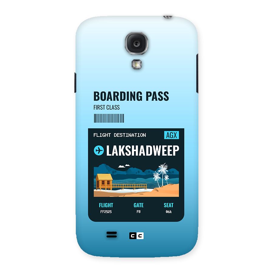 Lakshadweep Boarding Pass Back Case for Galaxy S4