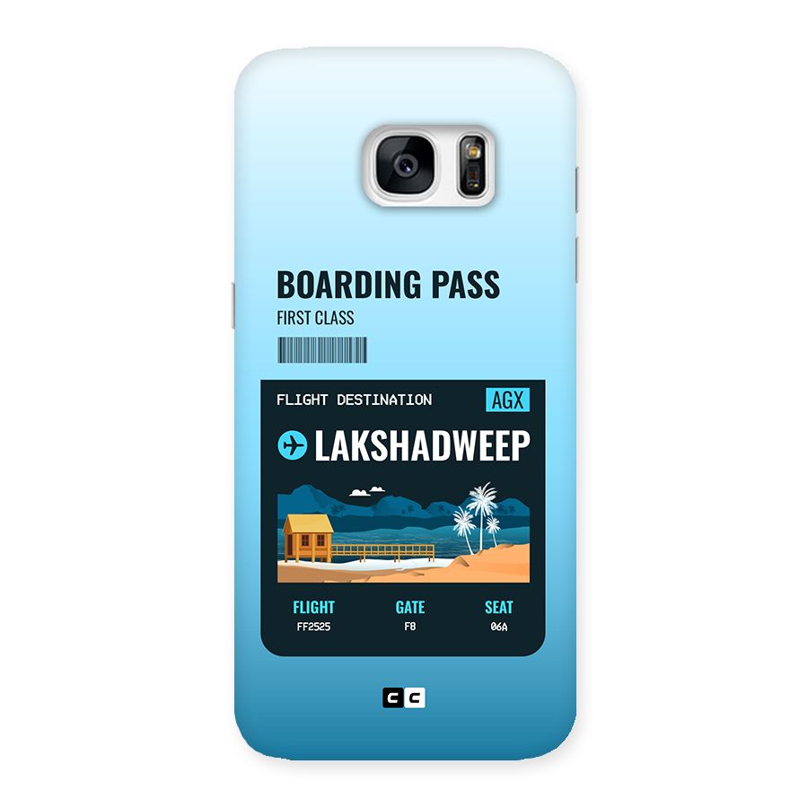 Lakshadweep Boarding Pass Back Case for Galaxy S7 Edge