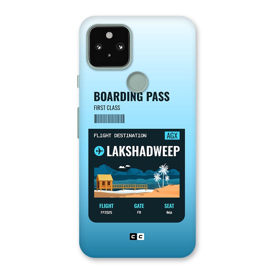 Lakshadweep Boarding Pass Back Case for Google Pixel 5