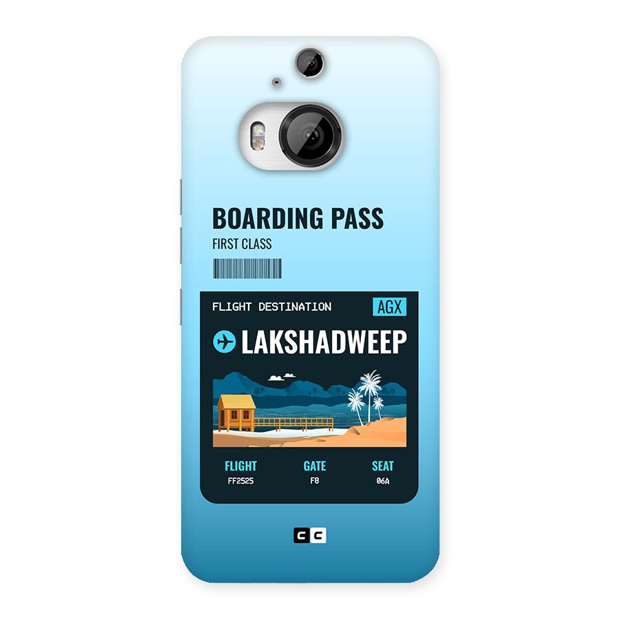 Lakshadweep Boarding Pass Back Case for HTC One M9 Plus